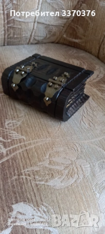 Дървена кутийка за бижута-цвят махагон, снимка 7 - Подаръци за жени - 53519573