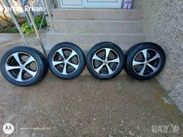 джанти 5x112 195/60 r15 BORBET+ЗИМНИ ГУМИ, снимка 2 - Гуми и джанти - 50320749