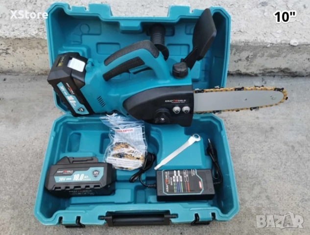 Акумулаторна резачка за дърва с маслен филтър, снимка 11 - Други инструменти - 51860976