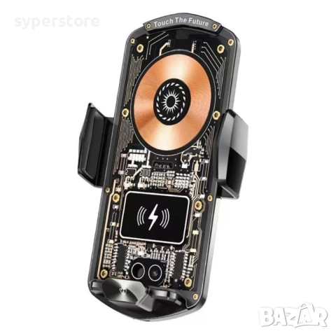 Стойка за телефон с безжично бързо зареждане Digital One SP01032 FJ26, и сензор за отваряне, за възд, снимка 2 - Безжични зарядни - 52532978