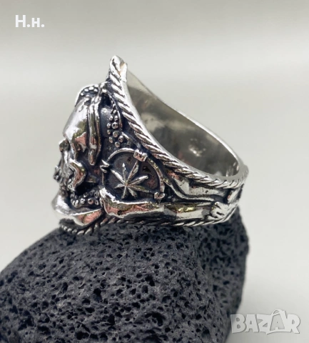 Сребърен пръстен ръчна изработка 925, снимка 6 - Пръстени - 53800973