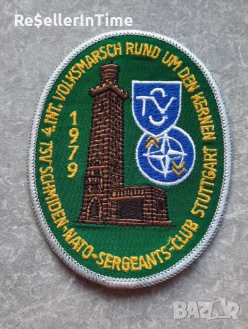 Нова нашивка NATO-Sergeants Club Stuttgart 1979, снимка 1 - Колекции - 45159344