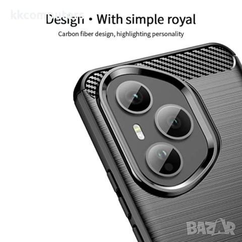 Honor 400 Pro 5G Удароустойчив Carbon Fiber Калъф и Протектор, снимка 2 - Калъфи, кейсове - 50641391
