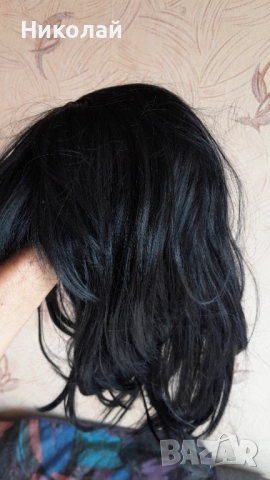 Две перуки - русолява и чисто черна, снимка 4 - Аксесоари за коса - 52550730