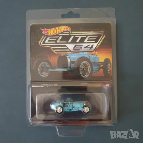 Hot Wheels количка Bugatti Type 59 / Elite64, снимка 7 - Колекции - 49039096