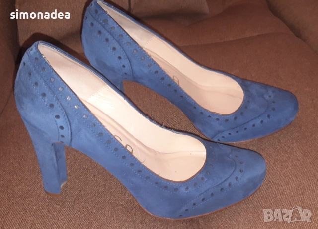 Страхотни дамски обувки Unisa – естествена кожа и естествен набук , снимка 2 - Дамски обувки на ток - 53659676