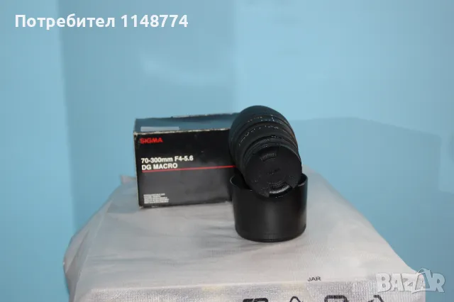 Обектив Sigma 70-300 mm 4-5,6 DG MACRO за Canon, снимка 4 - Обективи и филтри - 47053569