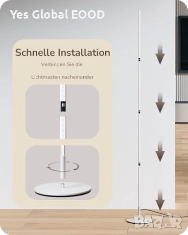 EDISHINE LED подова лампа 2 бр. 3000K, снимка 6 - Лед осветление - 53983621