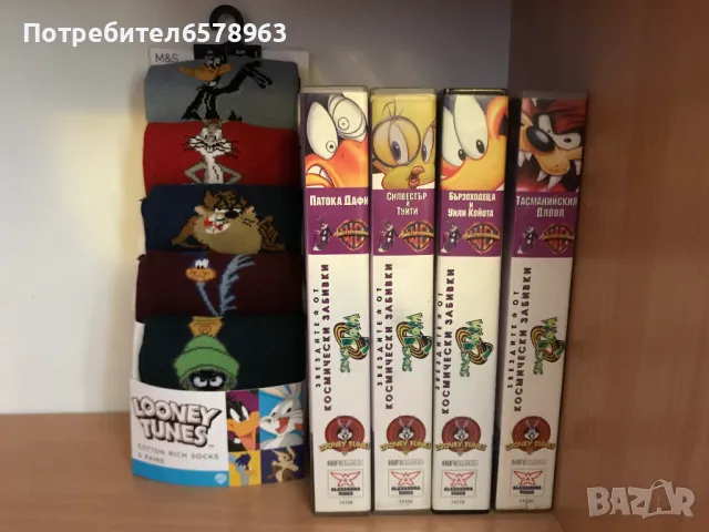 Видеокасети и чорапи  ''LOONEY TUNES''  VHS, снимка 5 - Анимации - 48916557