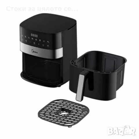 Еър фрайър Midea 1700W, 6,3л, снимка 2 - Фритюрници - 54145495