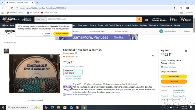 Sheffield XLO Test and Burn-In CD made in USA тестов компакт диск audiophile, снимка 9 - CD дискове - 47066665