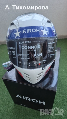 Каска AIROH CONNOR NATION GLOSS - нови с кутия L и XL, снимка 7 - Други спортове - 53042480