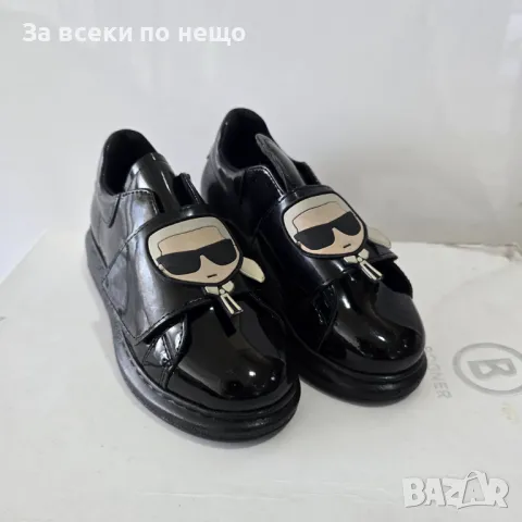 Karl Lagerfeld Детски Черни Обувки Карл Лагерфелд Код VL-70
