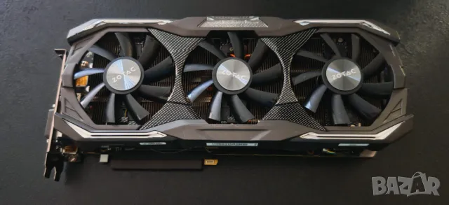 Продавам Перфектна Видео Карта ZotacTrio AMP Extreme GTX 1070TI , снимка 3 - Видеокарти - 48729827