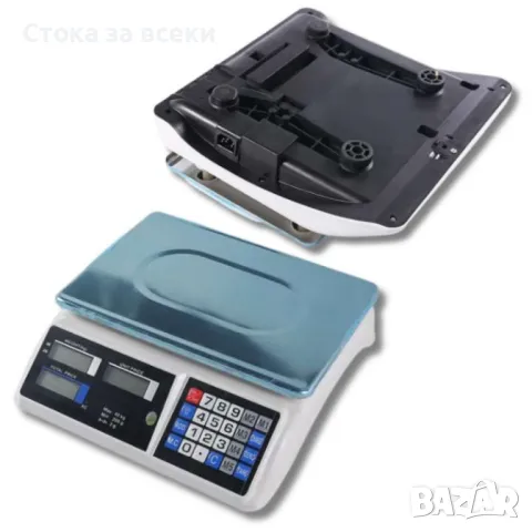 Кухненска везна с калкулатор R51652А, 40кг., LCD екран, водоустойчива платформа, снимка 5 - Електронни везни - 48998286