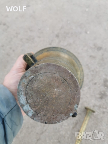 19в Стар Медицински хаван 1.910кг от Бронз, снимка 10 - Антикварни и старинни предмети - 52940569