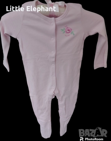 Цяла пижамка с розичка за 18-24 мес момиченце,колекция"Flowers",Англия/нова