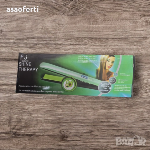 Професионална преса за коса SLDZKJ Shine Therapy – Керамика с Витамин Е, снимка 2 - Преси за коса - 53384766