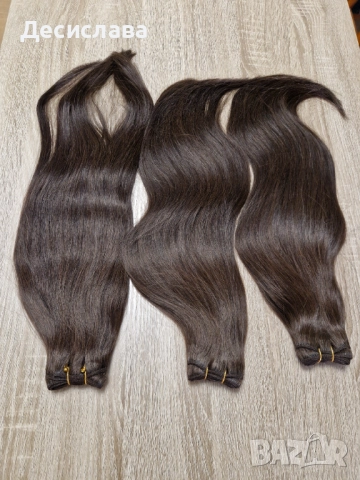 Естествена черна коса - много плътна , снимка 8 - Аксесоари за коса - 51698259