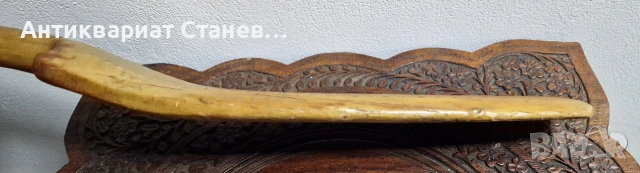 Стара дървена скандинавска шпатула/бъркалка, снимка 8 - Антикварни и старинни предмети - 53981238