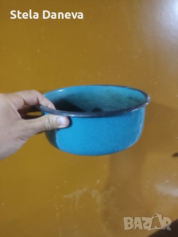 Стари емайлирани съдове за саксии/декорация, снимка 7 - Антикварни и старинни предмети - 51624852