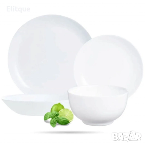 Сервиз за хранене от 16 части Luminarc Diwali – Елегантност и функционалност в един комплект, снимка 4 - Съдове за готвене - 52684593