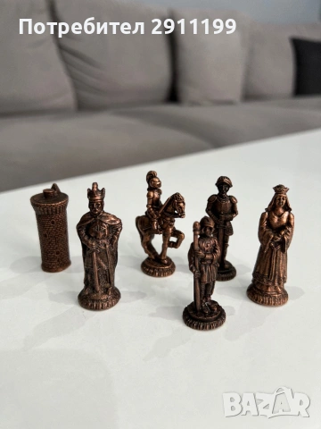 Метални фигури за шах , снимка 7 - Шах и табла - 53933064