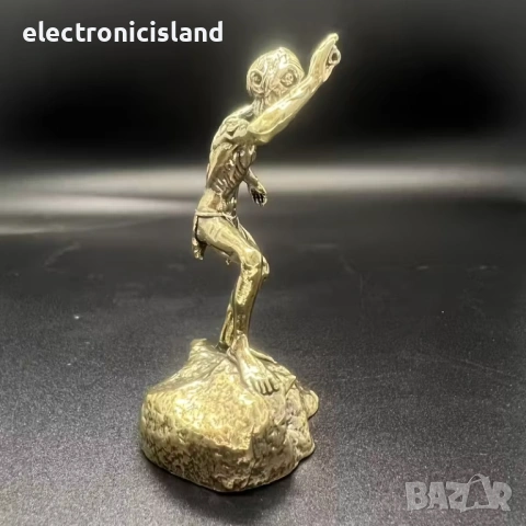 Фигура Голум Хобит Смеагол Ам-гъл Sméagol My precious, бронзова статуетка Скулптура, ръчна изработка, снимка 5 - Колекции - 54090408