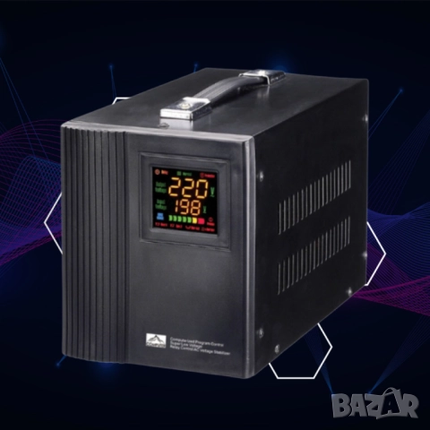 Стабилизатор със серво MOTOP RAGGIE 1500VA/2000VA – Защита от напреженови колебания с прецизна стаби, снимка 3 - Друга електроника - 52094240