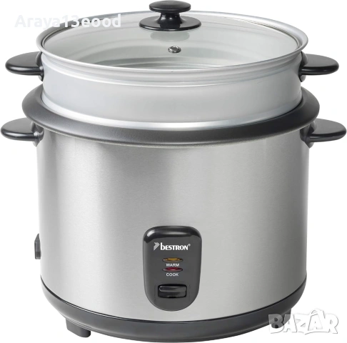 Bestron ARC280 Мултифункционален уред за готвене на пара от неръждаема стомана 2.8 литра 1000 W, снимка 5 - Уреди за готвене на пара - 53809002