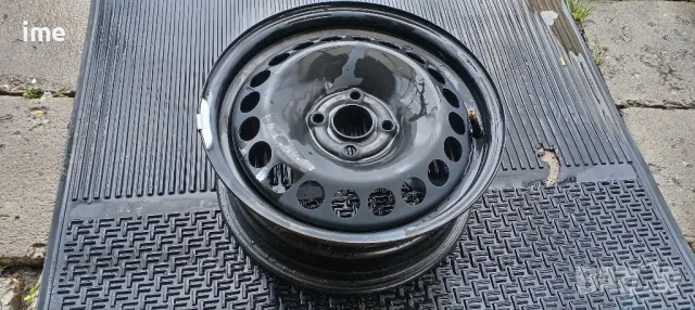 1бр. нова железна джанта 6J15 ET39. 4x100мм. Свалена от Opel Meriva. Става и на Corsa, Astra и др.