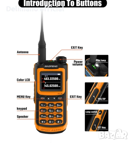 Нова трибандова BAOFENG UV 20 Ultra 30w 14000mah 136-174; 220-260,400-520 usb зареждане PMR лов От в