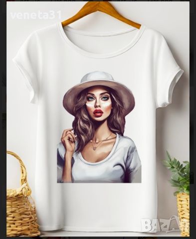 Дамски Art блузи с къс ръкав , снимка 2 - Тениски - 45632837