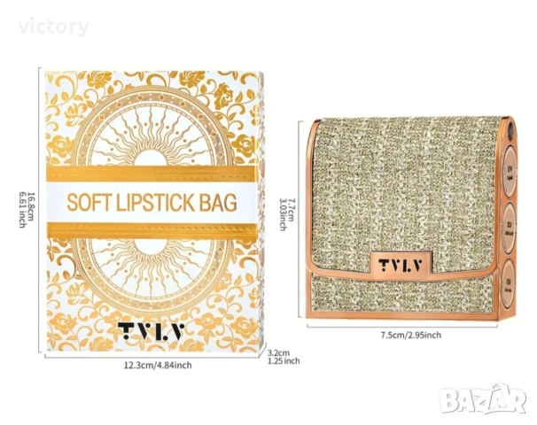 Сет червила в луксозна опаковка чантичка., снимка 4 - Декоративна козметика - 52851773
