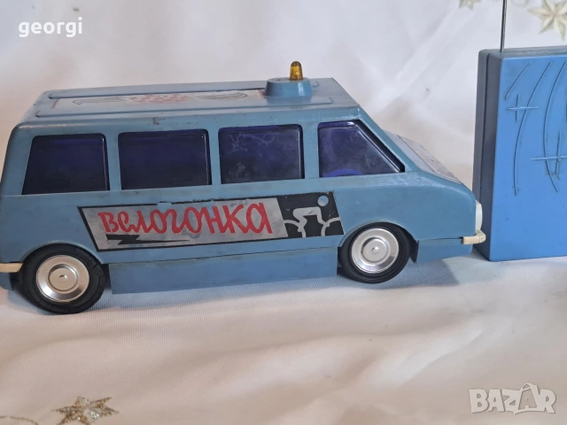 ретро руска играчка кола с дистанционно 34/2, снимка 3 - Колекции - 53845203