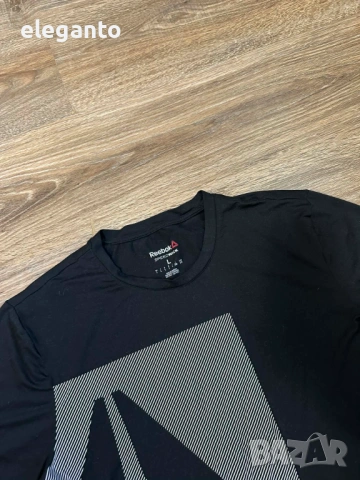Нова Мъжка Тениска Reebok Graph Tech Tee BQ3743, Черен, L размер , снимка 4 - Тениски - 53862207