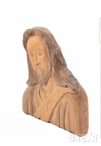 Исус Христос пусни нашия божи спасител в дома си красива майсторска дърборезба 1998г., снимка 2 - Антикварни и старинни предмети - 53169464
