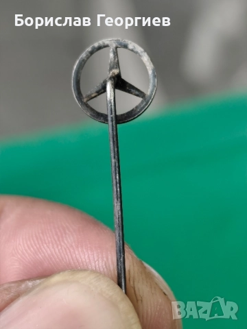 Стара сребърна значка mercedes benz, снимка 3 - Колекции - 51742948