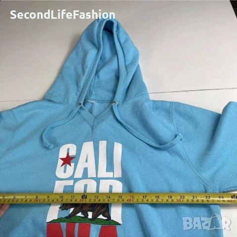 Мъжки суитшърт с качулка California размер L , снимка 3 - Суичъри - 53809393