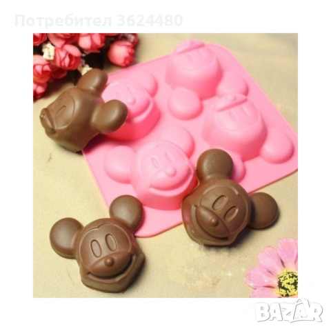 Силиконов молд с мики маус 3786