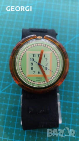 Часовник Vintage 1994 Pop Swatch WIDE ANGLE PWG101