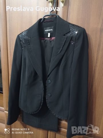 Vintage Kensol костюм с два черни панталона, снимка 3 - Панталони - 45655457