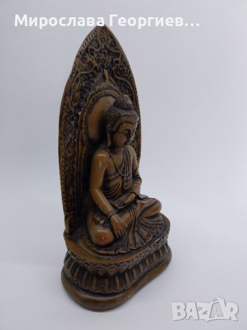 Стара, много детайлно изработена фигура на Буда, снимка 3 - Колекции - 45744123