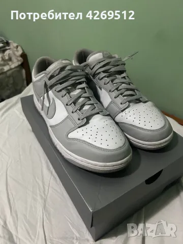 Nike dunk low grey , снимка 4 - Ежедневни обувки - 47740336