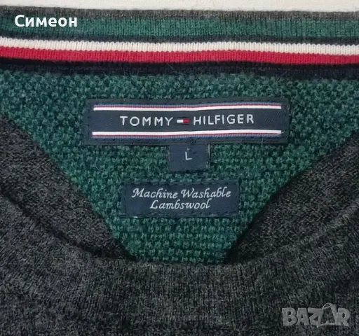 Tommy Hilfiger Merino Wool Pullover оригинален мерино вълна пуловер L, снимка 2 - Пуловери - 48799767