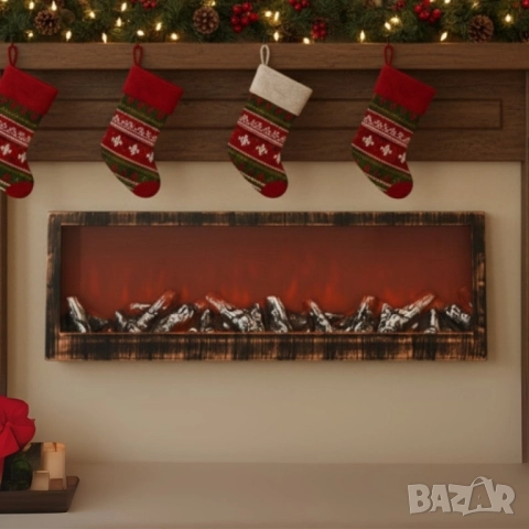 Изкуствена LED камина 24'' – уют и пламък без дим и поддръжка