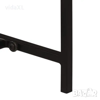 vidaXL Конзолна маса, 80x30x74 cм, мангово дърво масив и желязо(SKU:371967), снимка 3 - Маси - 48589146