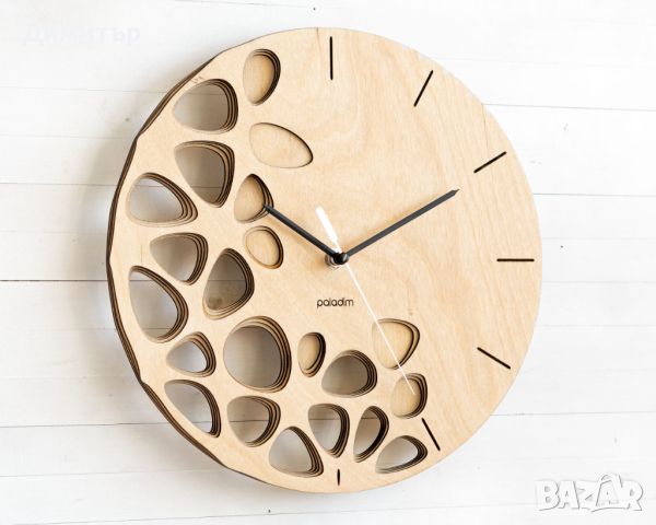 Стенен Часовник "KLETKA" с възможност за гравиране, Подарък за Нов Дом, снимка 2 - Стенни часовници - 45879054