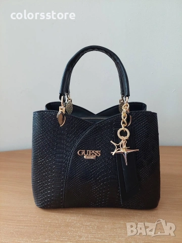 Черна чанта Guess - SG-12, снимка 6 - Чанти - 37670215