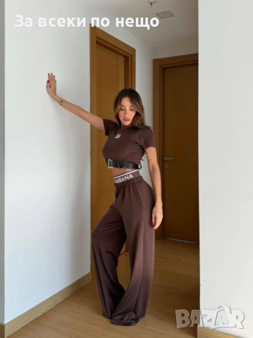 Dolce&Gabbana Дамски Спортен Комплект Тениска И Долнище🔝Дамски Спортен Екип Код I_244